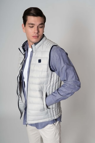 Giacca regular senza maniche - Grigio