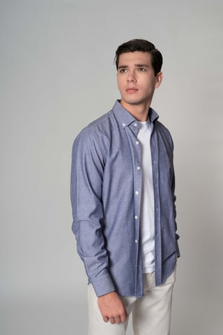 Chemise regular - Bleu