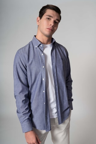 Chemise regular - Bleu