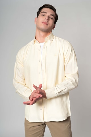Chemise regular - Jaune