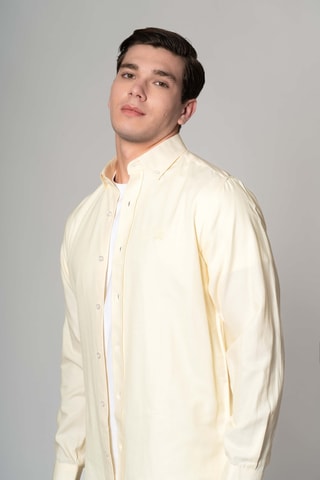Chemise regular - Jaune