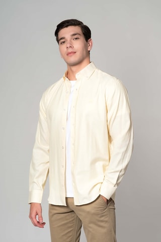 Chemise regular - Jaune