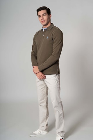 Polo regular - Kaki