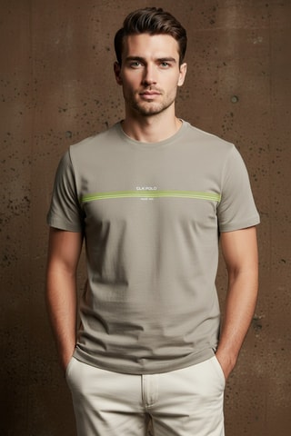 T-shirt regular - Taupe