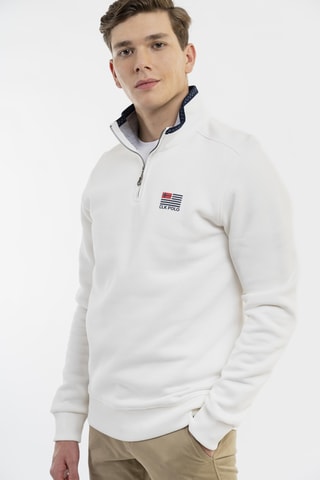Felpa regular con cappuccio - Beige