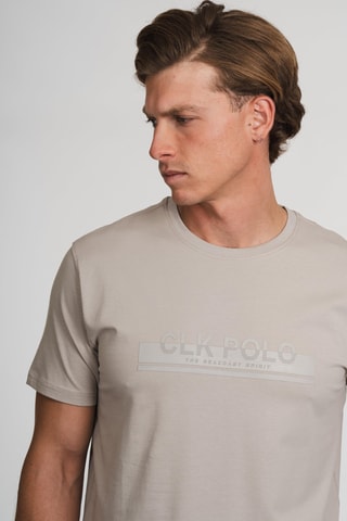 T-shirt regular - Taupe