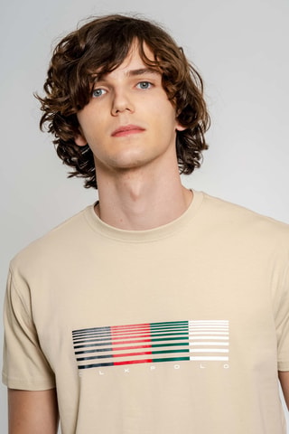 T-shirt regular - Beige