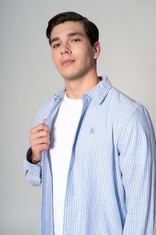 Chemise regular - Bleu