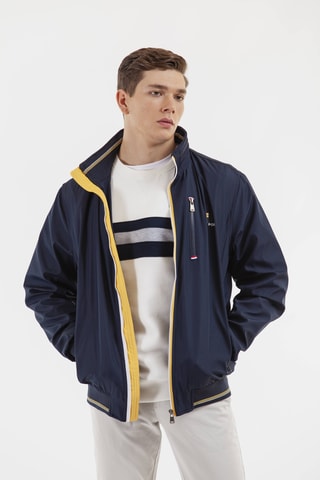 Giacca regular con cappuccio - Navy
