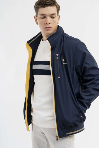 Giacca regular con cappuccio - Navy