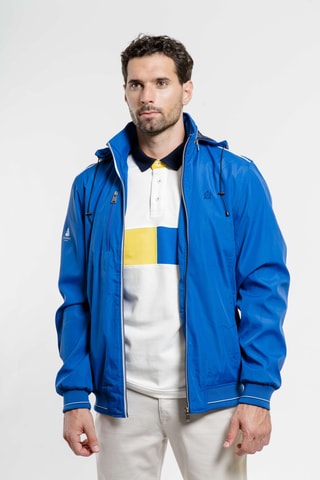 Giacca regular con cappuccio - Blu