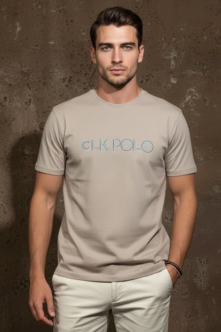 T-shirt regular - Taupe