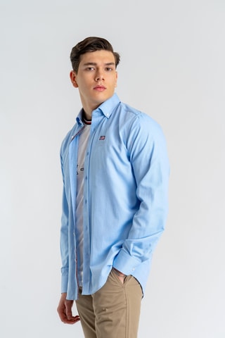 Chemise regular - Bleu