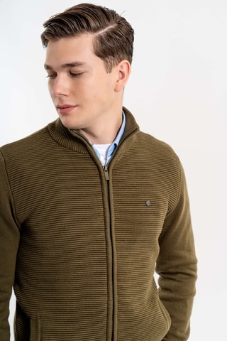 Cardigan regular - Kaki