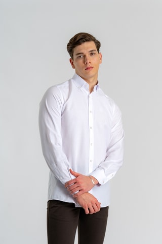 Chemise regular - Blanc