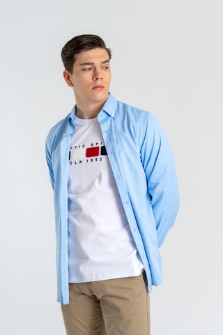 Chemise regular - Bleu