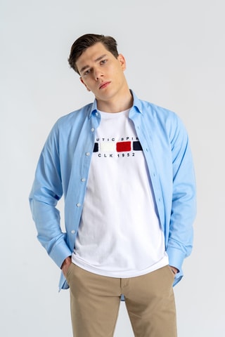 Chemise regular - Bleu