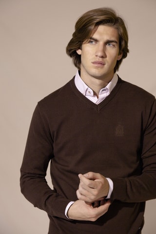 Maglia regular - Marrone