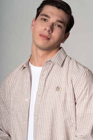 Chemise regular - Beige