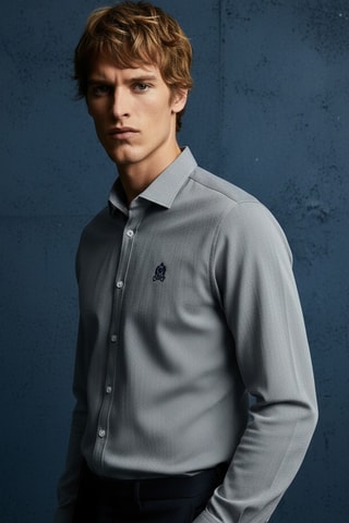 Chemise regular - Bleu marine