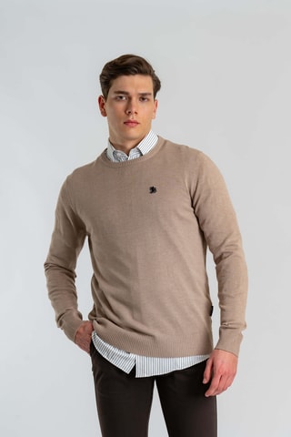 Maglia regular - Beige