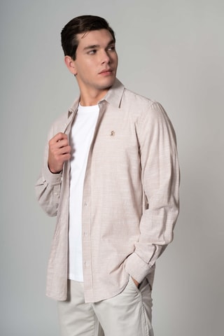 Chemise regular - Beige