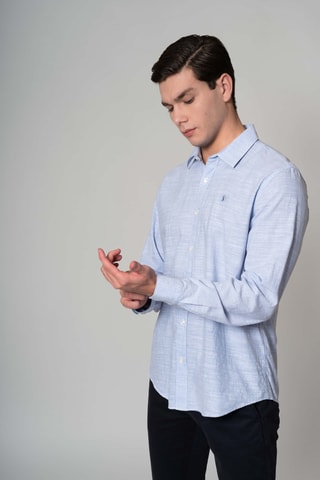 Chemise regular - Bleu