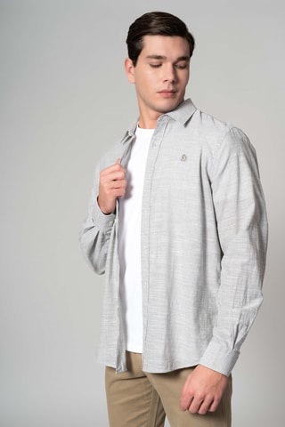Chemise regular - Kaki