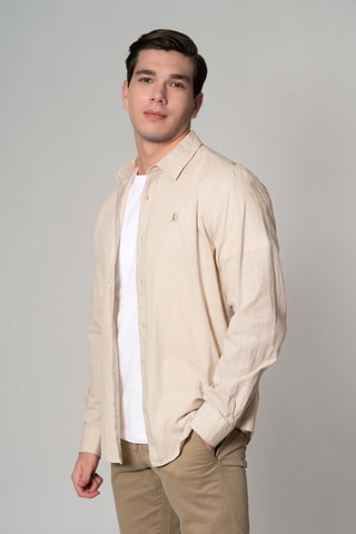 Chemise regular - Beige