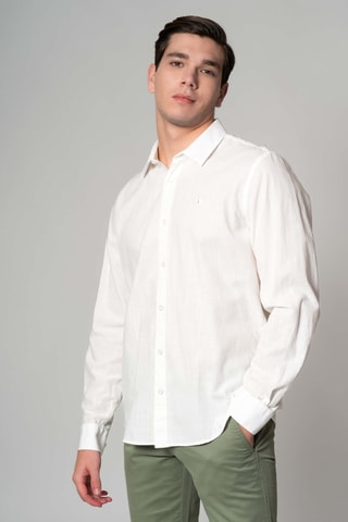 Chemise regular - Beige