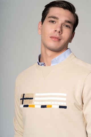 Felpa regular - Beige