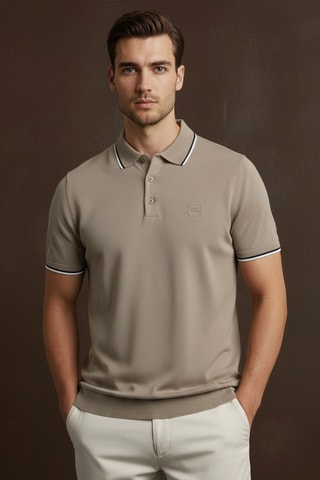 Polo regular - Taupe