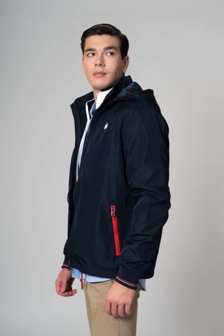 Giacca regular con cappuccio - Navy