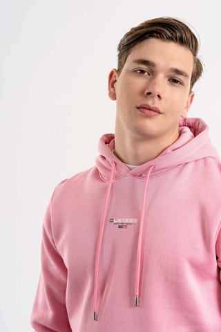 Felpa regular con cappuccio - Rosa