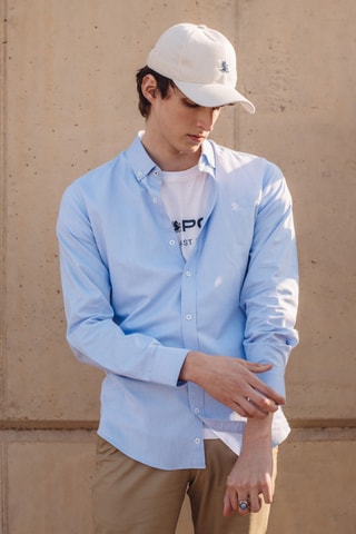Chemise regular - Bleu