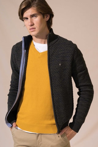 Cardigan regular - Kaki