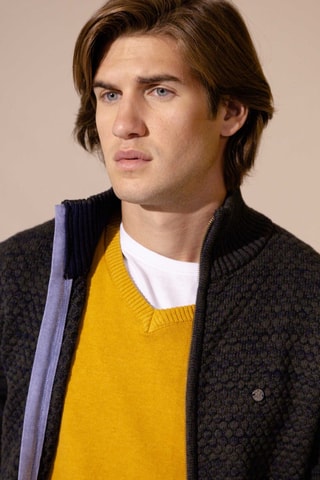 Cardigan regular - Kaki