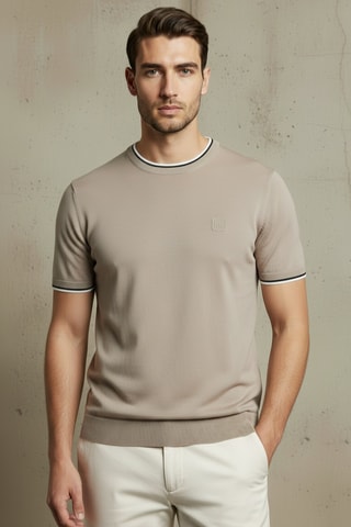 T-shirt regular - Taupe