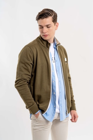 Cardigan regular - Kaki