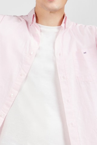 Chemise regular Dobby - Rose