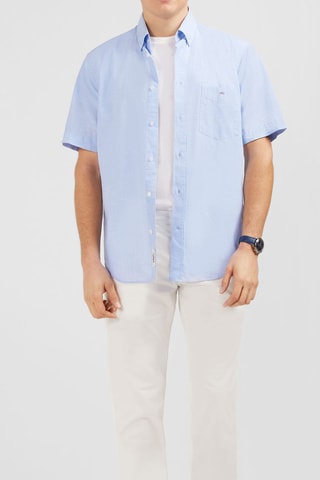 Chemise Dobby - Bleu clair