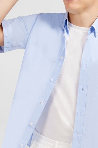 Chemise Dobby - Bleu clair