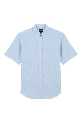 Chemise Dobby - Bleu clair