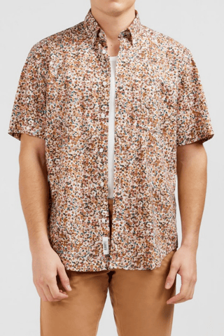 Chemise regular Happy - Marron