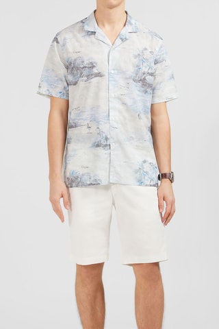 Chemise slim Mussola - Beige