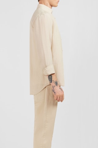 Chemise regular en lin Dernier Carré - Beige