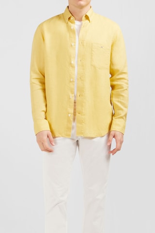 Chemise en lin Dernier Carré - Jaune