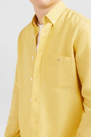 Chemise en lin Dernier Carré - Jaune