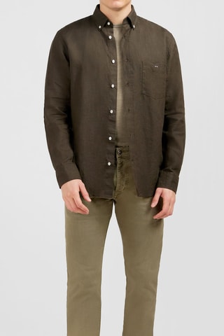 Chemise en lin Dernier Carré - Kaki