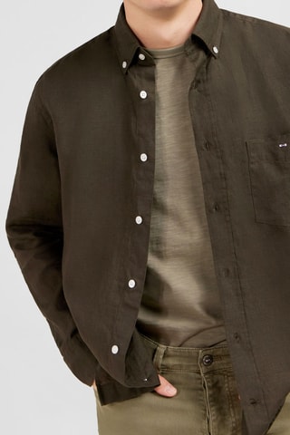 Chemise en lin Dernier Carré - Kaki